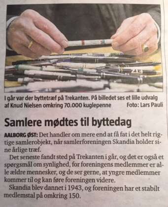 Omtale af Samlertræf 12/3-16.