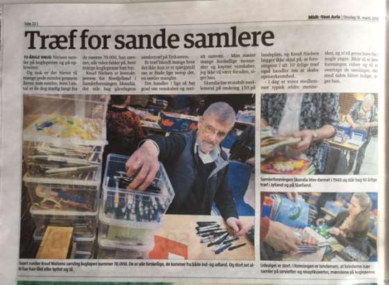 Omtale af Samlertræf 12/3-16,